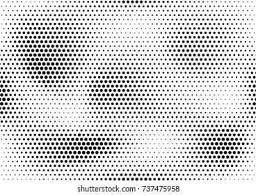 Abstract halftone dotted grunge pattern texture. Vector modern grunge halftone background for posters, sites, business cards, postcards, interior design.
