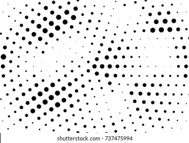 Abstract halftone dotted grunge pattern texture. Vector modern grunge halftone background for posters, sites, business cards, postcards, interior design.