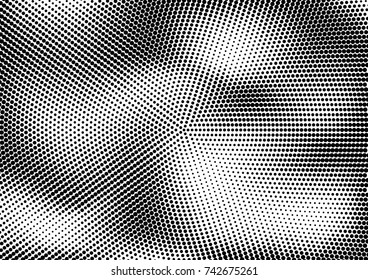 Abstract halftone dotted grunge pattern texture. Vector modern grunge background for posters, sites, business cards, postcards, interior design.