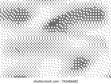 Abstract halftone dotted grunge pattern texture. Vector modern grunge background for posters, sites, business cards, postcards, interior design.