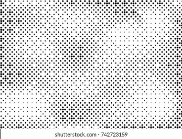 Abstract halftone dotted grunge pattern texture. Vector modern grunge background for posters, sites, business cards, postcards, interior design.