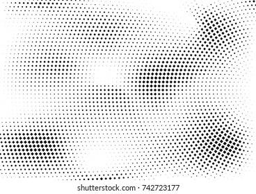 Abstract halftone dotted grunge pattern texture. Vector modern grunge background for posters, sites, business cards, postcards, interior design.