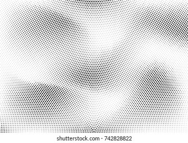 Abstract halftone dotted grunge pattern texture. Vector modern grunge background for posters, sites, business cards, postcards, interior design.