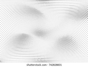 Abstract halftone dotted grunge pattern texture. Vector modern grunge background for posters, sites, business cards, postcards, interior design.