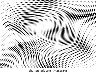 Abstract halftone dotted grunge pattern texture. Vector modern grunge background for posters, sites, business cards, postcards, interior design.