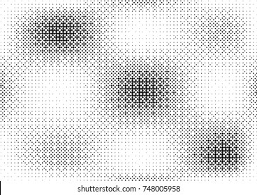 Abstract halftone dotted grunge pattern texture. Retro comic pop background. Vector modern grunge background for posters, sites, business cards, postcards, interior and cover design.