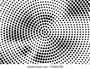 Abstract halftone dotted grunge pattern texture. Retro comic pop background. Vector modern grunge background for posters, sites, business cards, postcards, interior and cover design.
