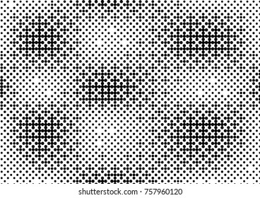 Abstract halftone dotted grunge pattern texture. Retro comic pop background. Vector modern grunge background for posters, sites, business cards, postcards, interior and cover design.
