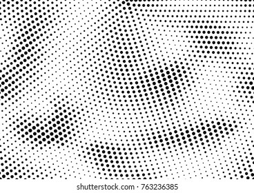 Abstract halftone dotted grunge pattern texture. Retro comic pop background. Vector modern grunge background for posters, sites, business cards, postcards, interior and cover design.