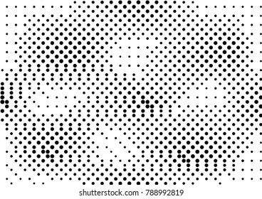 Abstract halftone dotted grunge pattern texture. Retro comic pop background. Vector modern grunge background for posters, sites, business cards, postcards, interior and cover design.