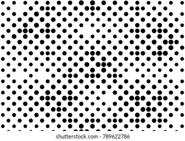 Abstract halftone dotted grunge pattern texture. Retro comic pop background. Vector modern grunge background for posters, sites, business cards, postcards, interior and cover design.