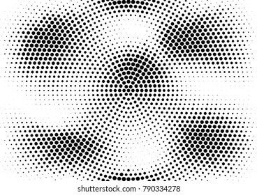 Abstract halftone dotted grunge pattern texture. Retro comic pop background. Vector modern grunge background for posters, sites, business cards, postcards, interior and cover design.