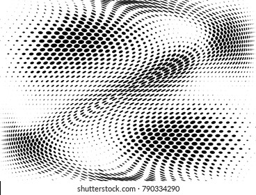 Abstract halftone dotted grunge pattern texture. Retro comic pop background. Vector modern grunge background for posters, sites, business cards, postcards, interior and cover design.