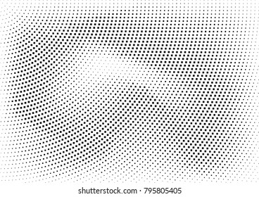 Abstract halftone dotted grunge pattern texture. Retro comic pop background. Vector modern grunge background for posters, sites, business cards, postcards, interior and cover design.
