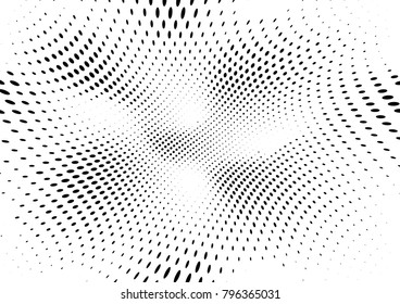 Abstract halftone dotted grunge pattern texture. Retro comic pop background. Vector modern grunge background for posters, sites, business cards, postcards, interior and cover design.