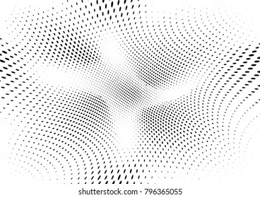 Abstract halftone dotted grunge pattern texture. Retro comic pop background. Vector modern grunge background for posters, sites, business cards, postcards, interior and cover design.