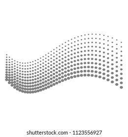 abstract halftone dotted layer on a white background vector art