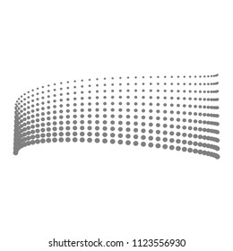 abstract halftone dotted layer on a white background vector art