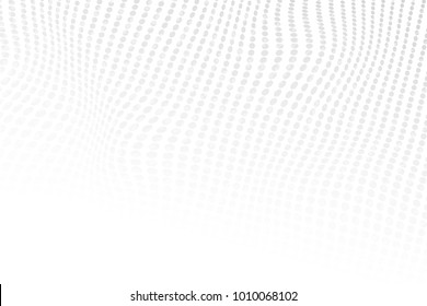 Abstract halftone dotted light grey color texture. Vector background. Modern backdrop for posters, sites, business cards, postcards, interior and cover design.