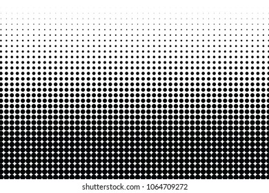 Abstract halftone dotted monochrome texture. Vector background. Modern simple backdrop for posters, sites, business cards, postcards, interior and cover design. Stippled black and white backdrop.