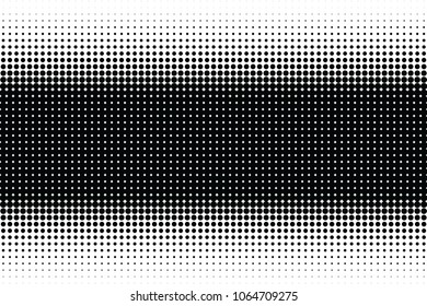 Abstract halftone dotted monochrome texture. Vector background. Modern simple backdrop for posters, sites, business cards, postcards, interior and cover design. Stippled black and white backdrop.