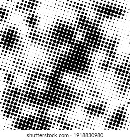 Abstract halftone dotted pattern background texture. Monochrome vector pattern with dot .