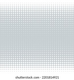 Abstract halftone dotted pattern. Dotted gradient halftone vector illustration. White on grey pastel half tone seamless texture.