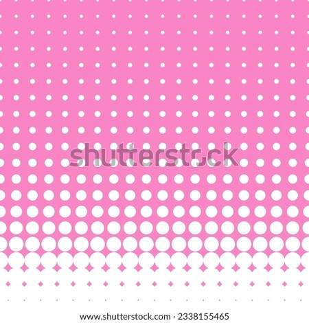 Abstract halftone dotted pattern. Dotted gradient halftone vector illustration. White on pink half tone. Foto stock © 