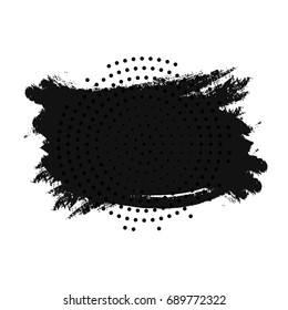 Abstract halftone dotted pattern grunge texture. Vector dot modern grunge background for posters, sites, business cards, postcards, interior design.