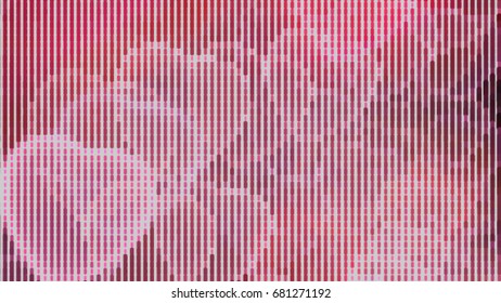 Abstract halftone dotted pink background. Vector modern futuristic texture for labels,  posters, interior design, stickers, business cards. Minimal covers design with dot and circles. Eps10 vector.