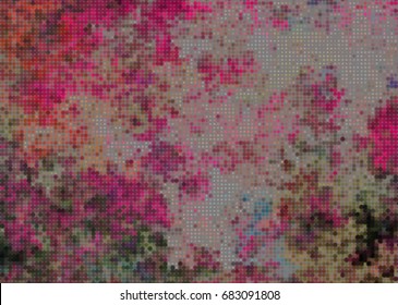 Abstract halftone dotted Pink Background. Vector modern futuristic texture for labels,  posters, interior design, stickers, business cards. Minimal covers design with dot and circles. Eps10 vector.