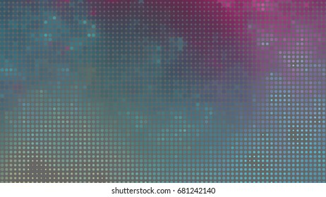 Abstract halftone dotted pink, blue background. Vector modern futuristic texture for labels,  posters, interior design, stickers, business cards. Minimal covers design with dot, circles. Eps10 vector.