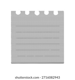 Abstractas lámina punteada de semitono con borde superior con pestañas, mínima textura de cuadrícula en blanco y negro. Fondo de Plantilla imprimible moderno para maquetación, diseño, papelería, marca o maqueta de interfaz de usuario.