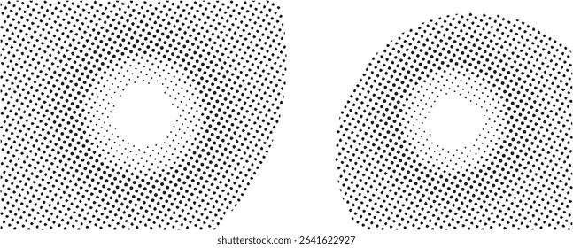 Abstract halftone dotted spiral design background