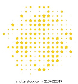 Abstract halftone dotted star background. pattern with stars. Stock vector illustration isolated