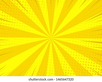 Abstract halftone dotted yellow background - vector illustration. Template for business, design, texture and postcards.