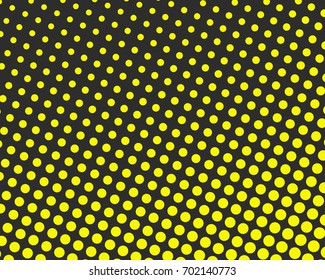 Abstract halftone dotted yellow and black background - vector illustration. Template for business, design, texture and postcards.