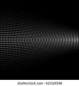 Abstract halftone effect background with dotted structure