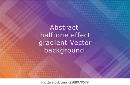Abstract Halftone effect on gradient vector background
