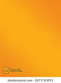 abstract halftone effect on orange background with smooth motion style