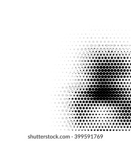 Abstract  halftone effect vector background. Dotted pattern.