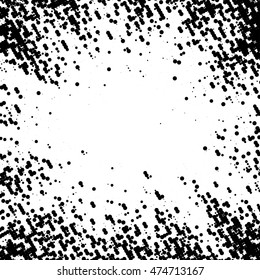 Abstract halftone effect vector background. Black Dotted pattern.