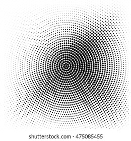 Abstract halftone effect vector background. Black Dotted pattern.
