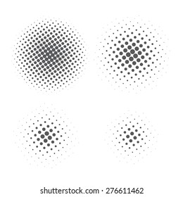 Abstract Halftone element for graphic design