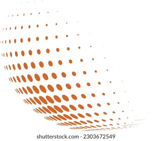 Símbolo de icono de elemento de semitono abstracto