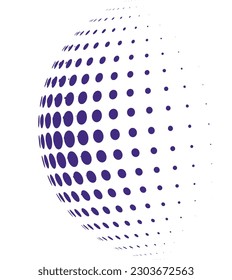 Símbolo de icono de elemento de semitono abstracto