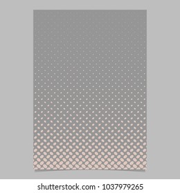 Abstract halftone ellipse pattern cover background template - vector stationery graphic from diagonal elliptical dots