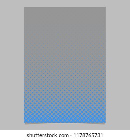 Abstract halftone ellipse pattern cover background template - vector stationery graphic from diagonal elliptical dots