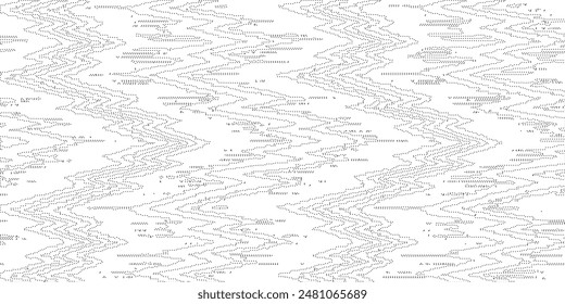 Abstractas forma de puntos de gradiente ondulado fluido de semitono aislado sobre fondo transparente.