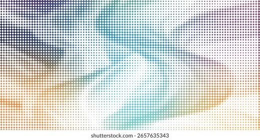 Abstract halftone flowing wavy gradient dots shape isolated on transparent background. eps10 - Powered by Shutterstock - Get 15% off with code: PIKWIZARD15
